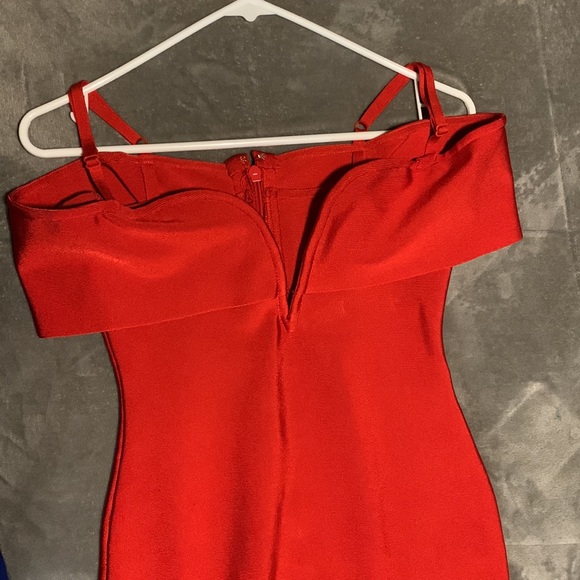 Medium midi red bandage dress - Picture 2 of 3